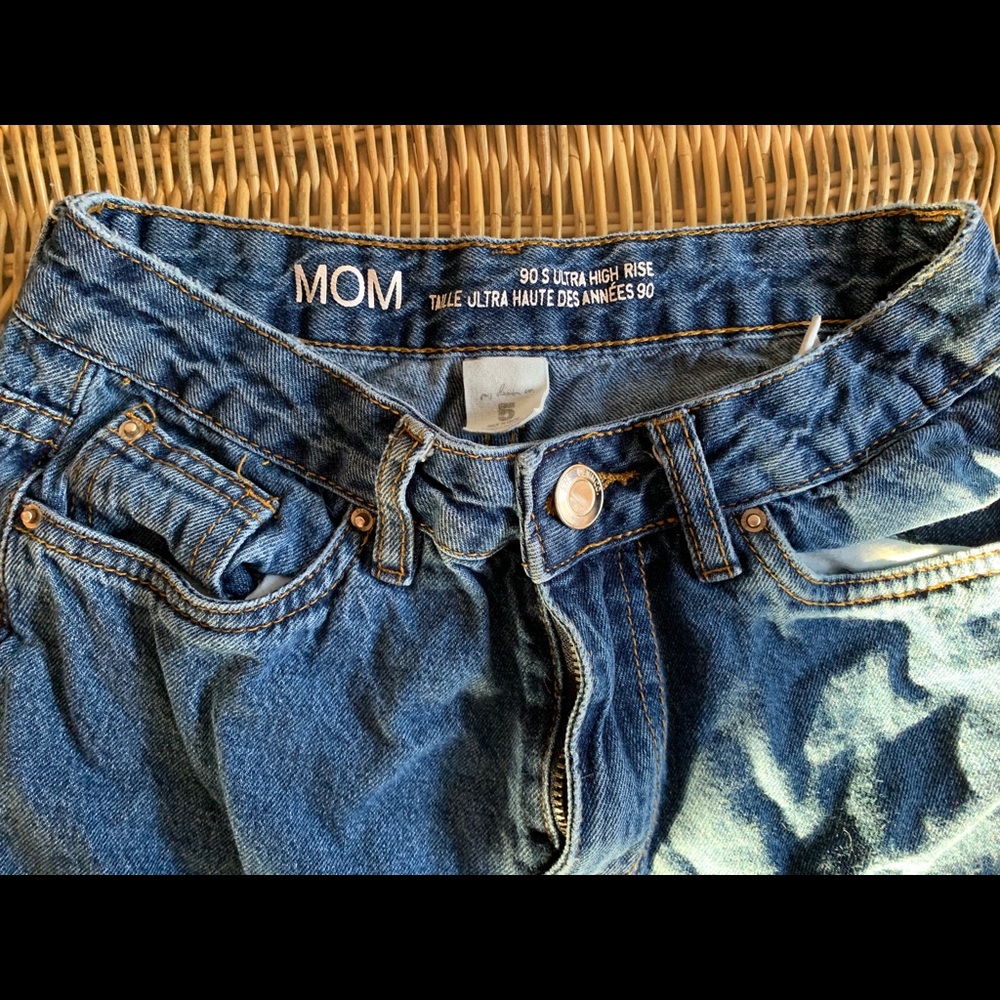 Dark wash Mom jeans